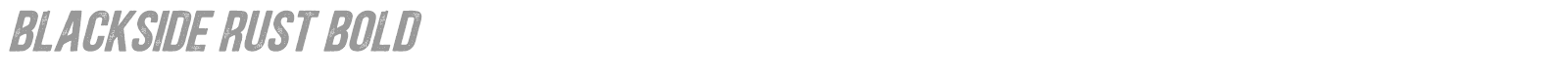Blackside font preview